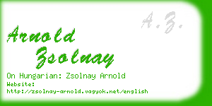 arnold zsolnay business card